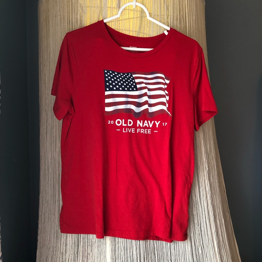 American flag tee